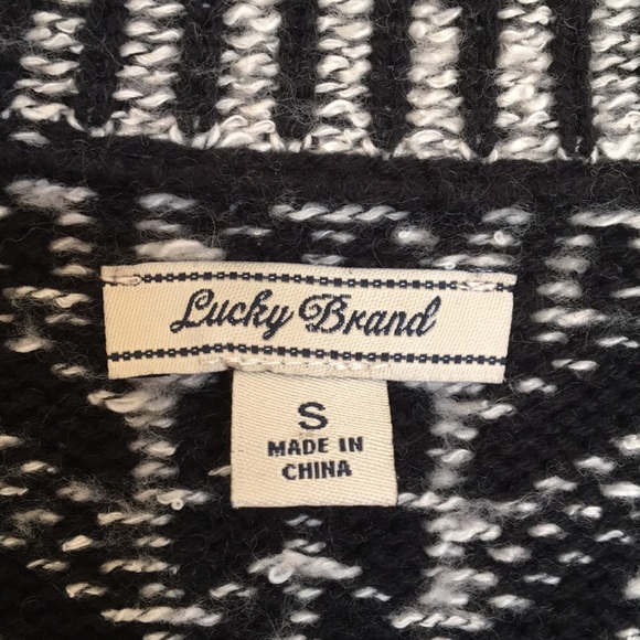 Lucky Brand Patterned Knit Cardigan Sweater - Picture 4 of 15